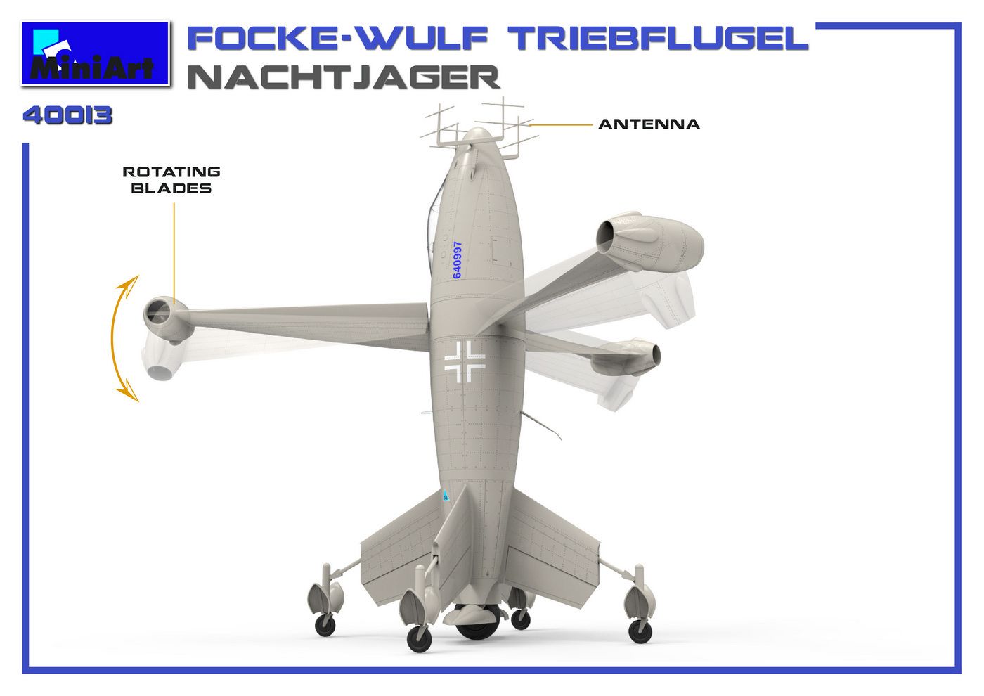 MiniArt 1/35 Scale Focke Wulf Triebflugel Nachtjager Model Kit