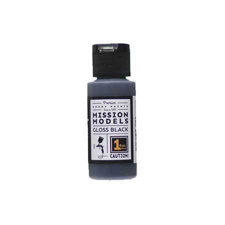 Mission Models Gloss Black Base for Chrome 1oz (30ml) (1)