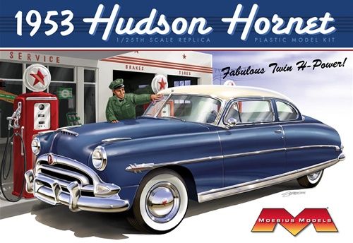 Moebius 1/25 Scale 1953 Hudson Hornet Model Kit