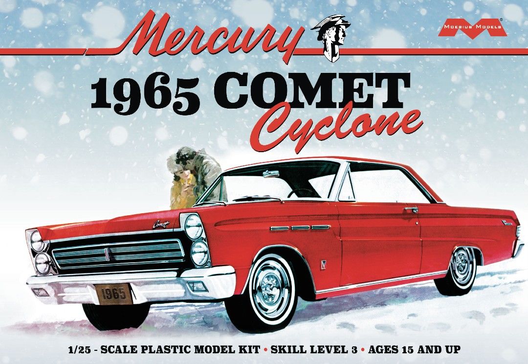 Moebius 1/25 Scale 1965 Mercury Comet Cyclone Model Kit - Click Image to Close