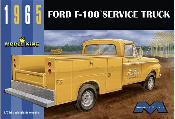 Moebius 1/25 Scale1965 Ford F-100 Service Truck Model Kit - Click Image to Close