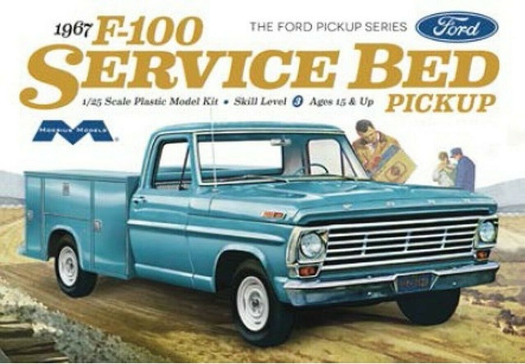 Moebius 1/25 Scale1967 Ford F100 Service Bed Model Kit