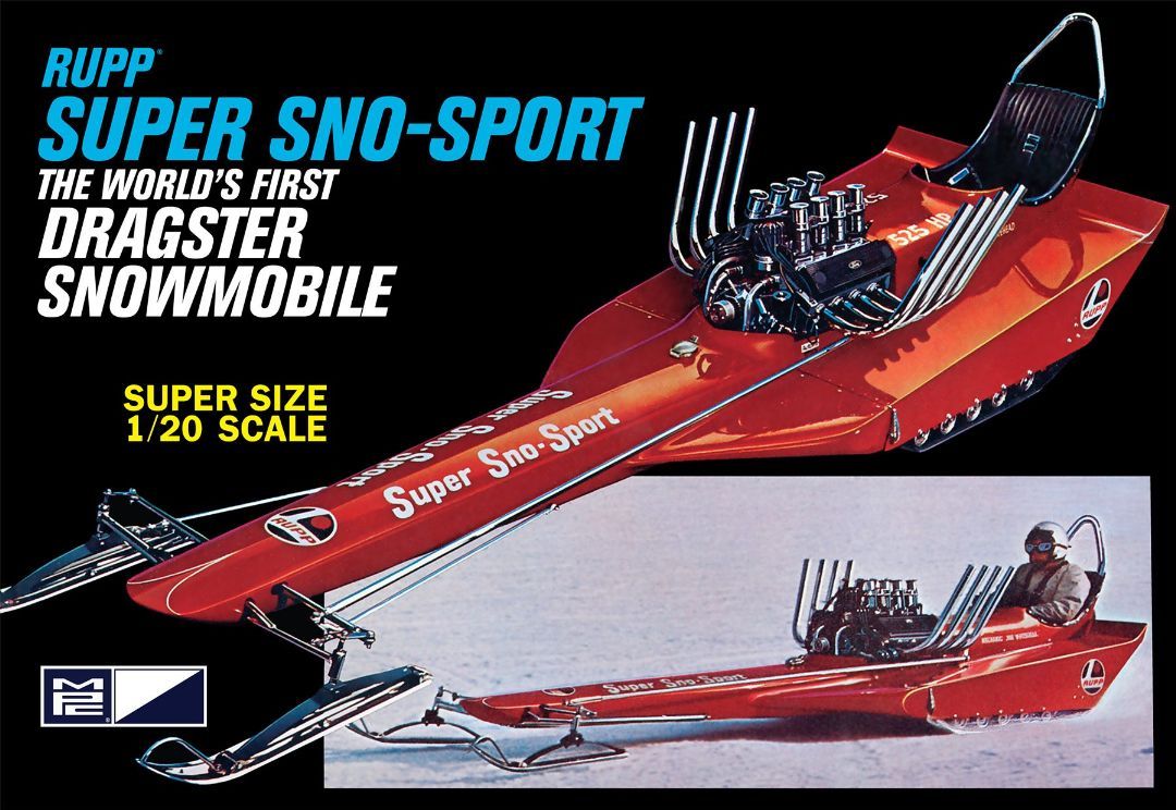 MPC 1/20 Scale Rupp Super Sno-Sport Dragster Snowmobile Model - Click Image to Close