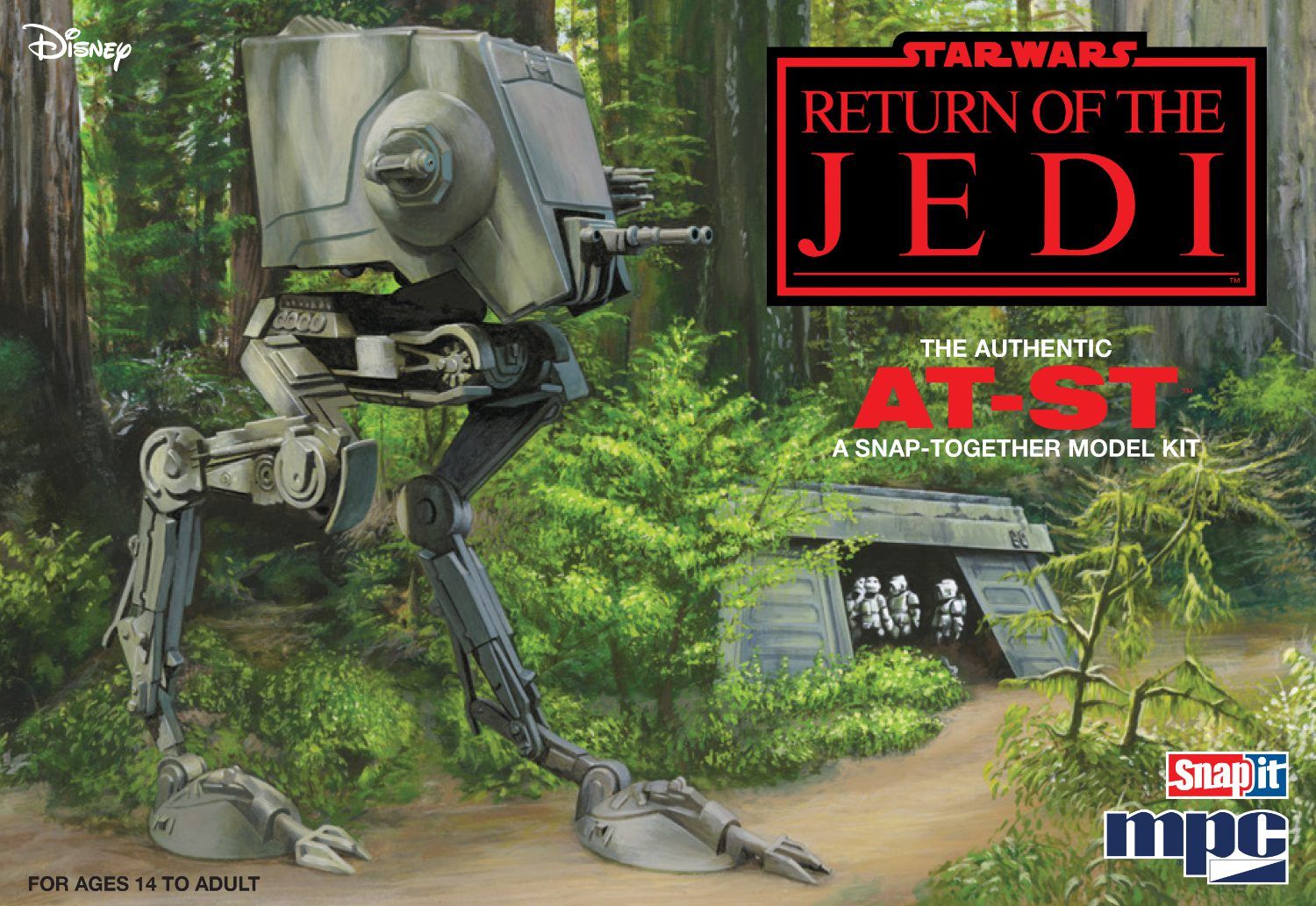 MPC 1/100 Scale Star Wars: Return of the Jedi AT-ST Walker Model - Click Image to Close