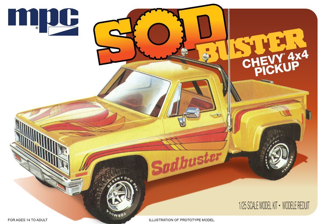 MPC 1/25 Scale 1981 Chevy Stepside Pickup Sod Buster (Level 2)