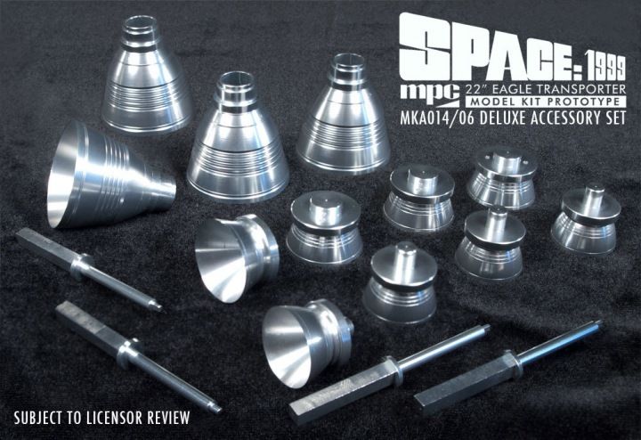 Space:1999 Engine Bell & Landing Gear Strut Metal Accessory Set