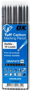 OxTuff Carbon Pencil Refills - Color / Graphite 10 Pack