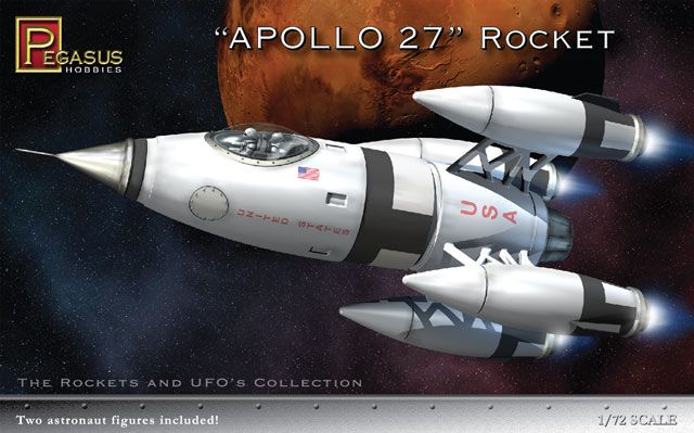 Pegasus 1/72 Scale Models Apollo 27 Rocket Model Kit