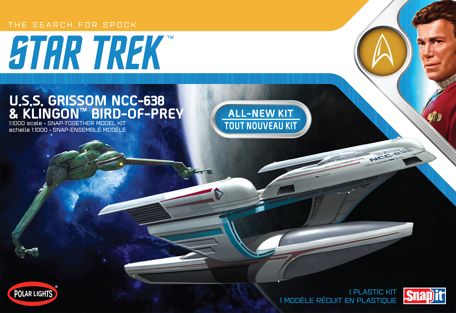 Polar Lights 1/1000 Scale Star Trek USS Grissom/Klingon BOP Snap
