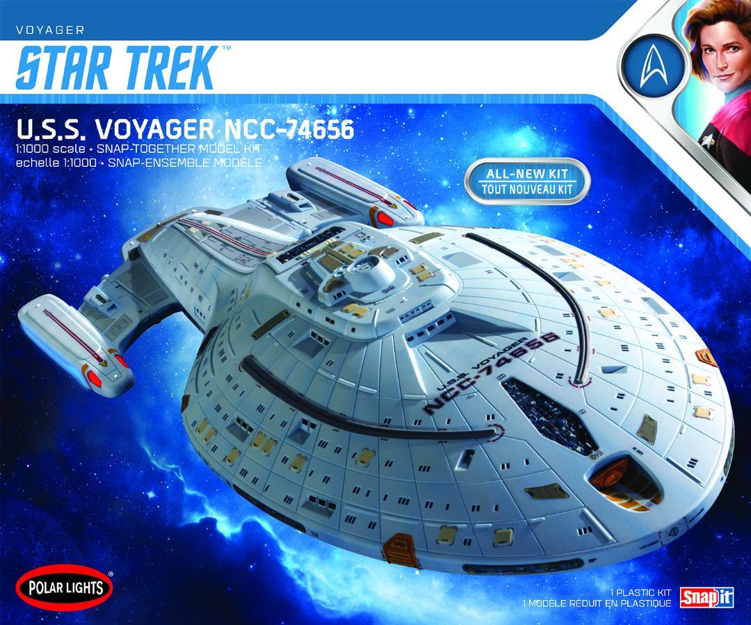 Polar Lights 1/1000 Scale Star Trek U.S.S. Voyager (Snap) 2T