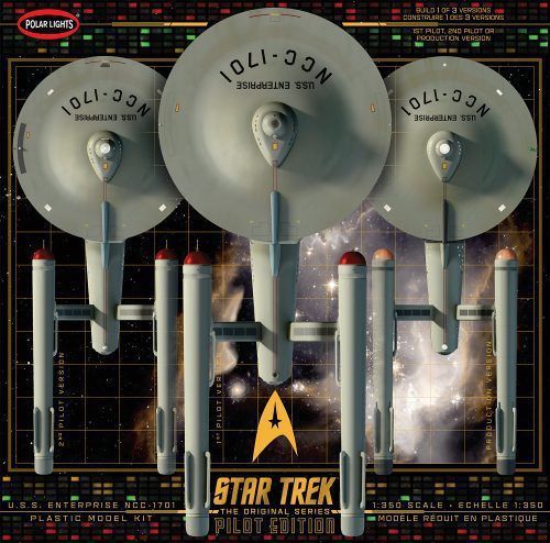 Polar Lights 1/350 Scale Star Trek TOS U.S.S. Enterprise w/Pilot
