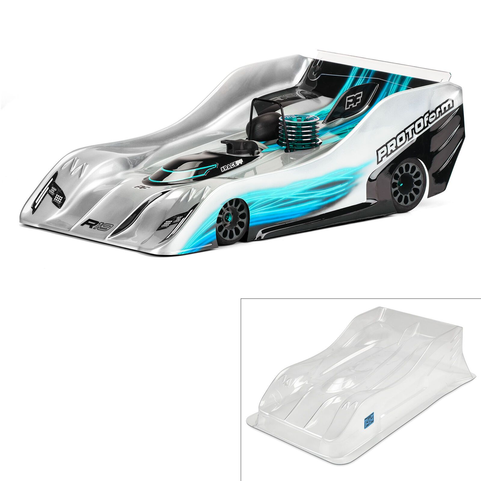 Pro-Line R19 PRO-Light Weight Clear Body for 1/8 On-Road