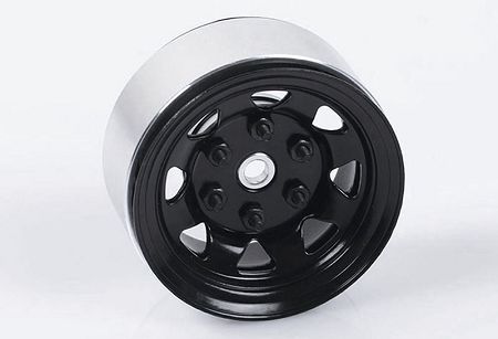 RC4WD Stamped Steel Single 1.55\" Stock Black Beadlock Wheel