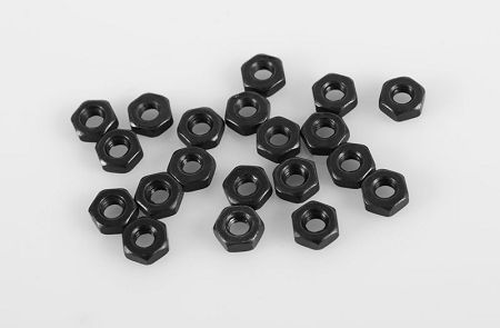 RC4WD Regular M2.5 Black Nuts (20)