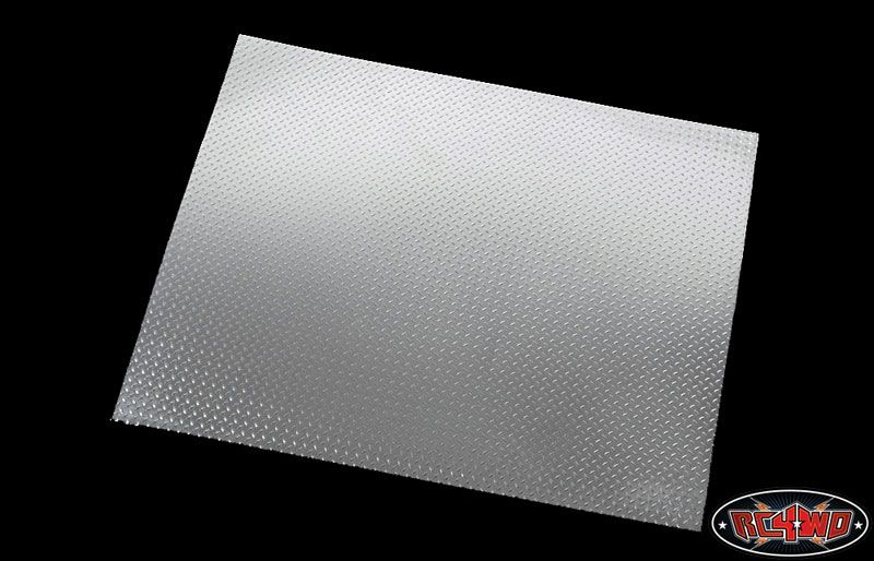 RC4WD Scale Diamond Plate Aluminum Sheets (2) (280mm X 221mm X0.