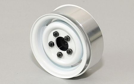 RC4WD 1.55\" Landies Vintage Stamped Steel Beadlock Wheels(White