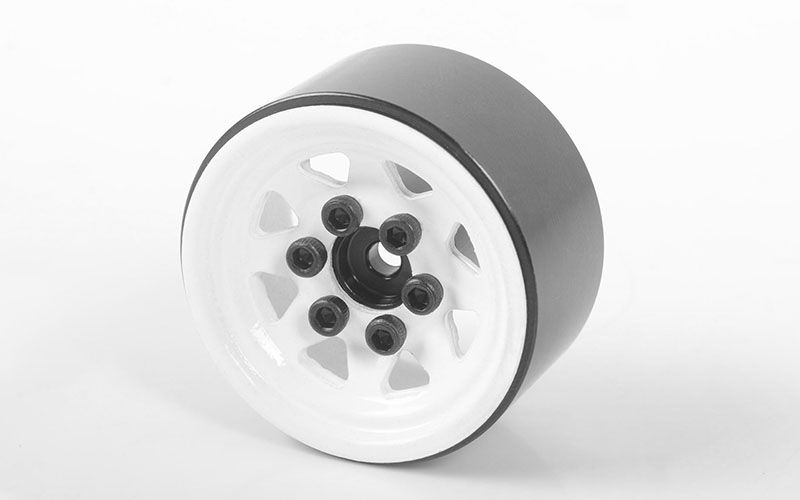 RC4WD Stamped Steel 1.0\'\' Stock Beadlock Wheels (White)