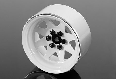 RC4WD 6 Lug Wagon 2.2\" Steel Stamped Beadlock Wheels (White)