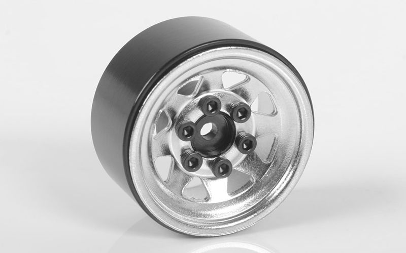 RC4WD Stamped Steel 1.0\" Stock Beadlock Wheels (Chrome) (4)