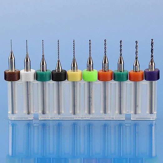 Micro Drill Bits (0.3mm to 1.2mm) - (10 Pieces)