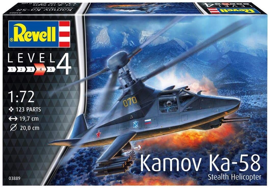 Revell 1/72 Scale Kamov Ka-58 Stealth Helicopter Model Kit - Click Image to Close