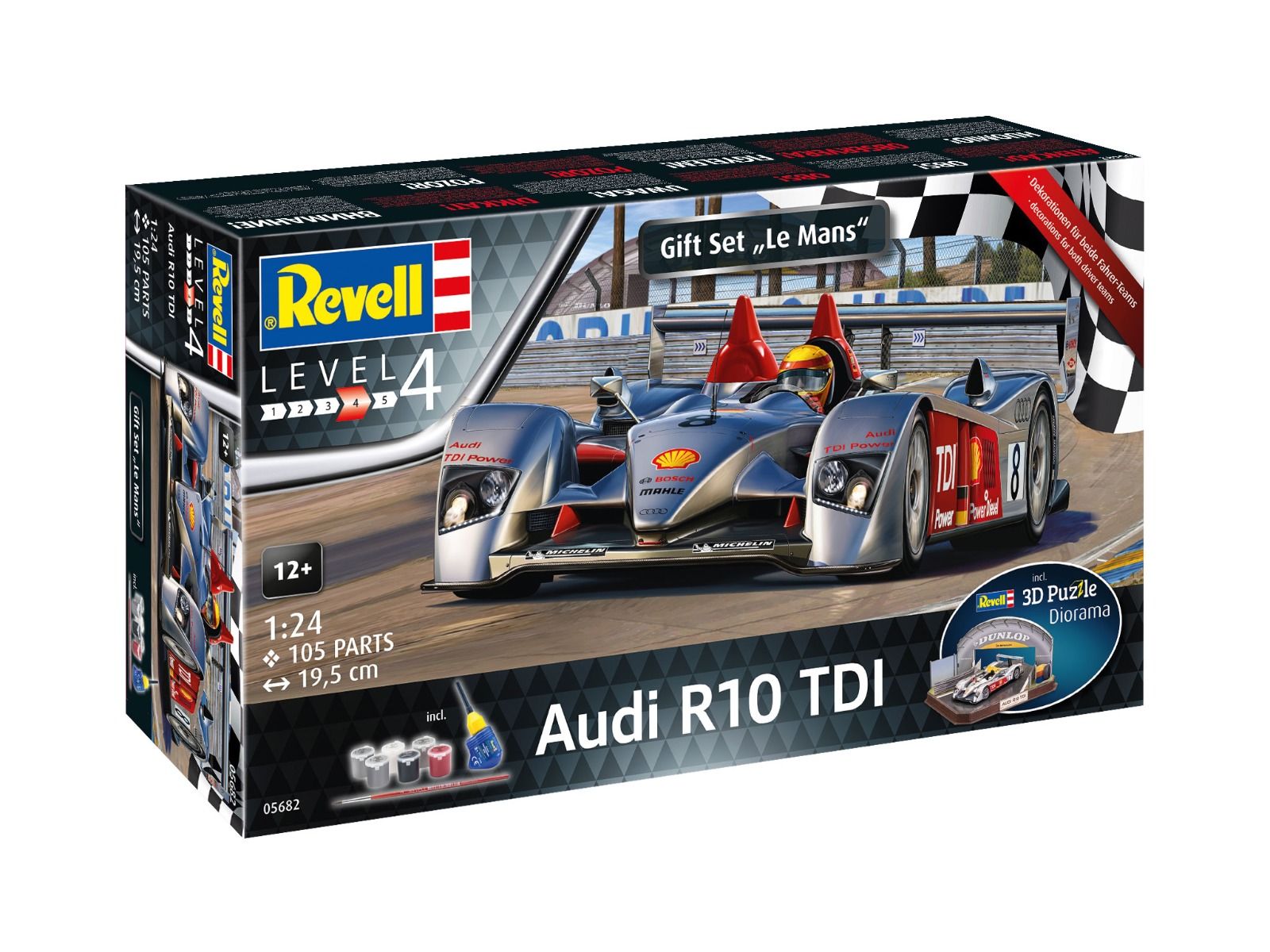 Revell 1/24 Scale Audi R10 TDI Le Mans & 3D Puzzle Model Kit
