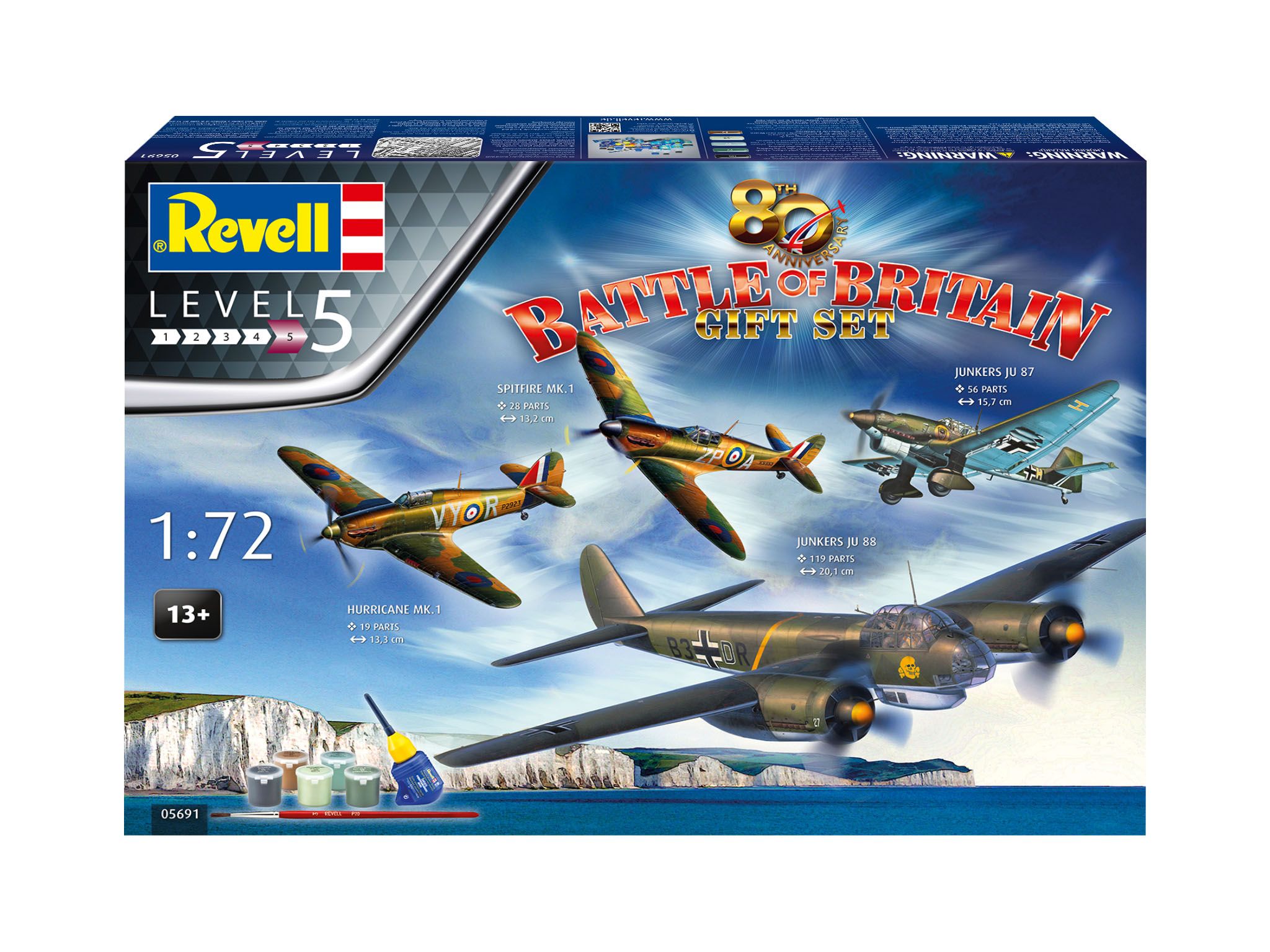 Revell 1/72 Scale Battle of Britain 80th Anniversary Set Model - Click Image to Close