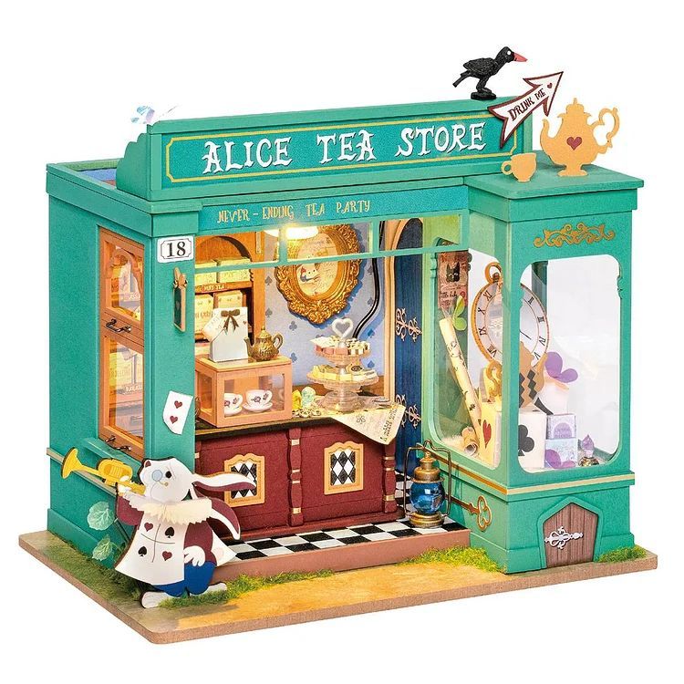 Rolife Alice\'s Tea Store DIY Miniature House Kit
