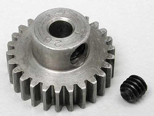 Robinson Racing 48P Super Hard Steel Pinion Gear 1/8 Shaft (26T)