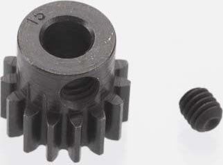 Robinson Racing Extra Hard 32P Blackened Steel Pinion 5mm (15T) - Click Image to Close