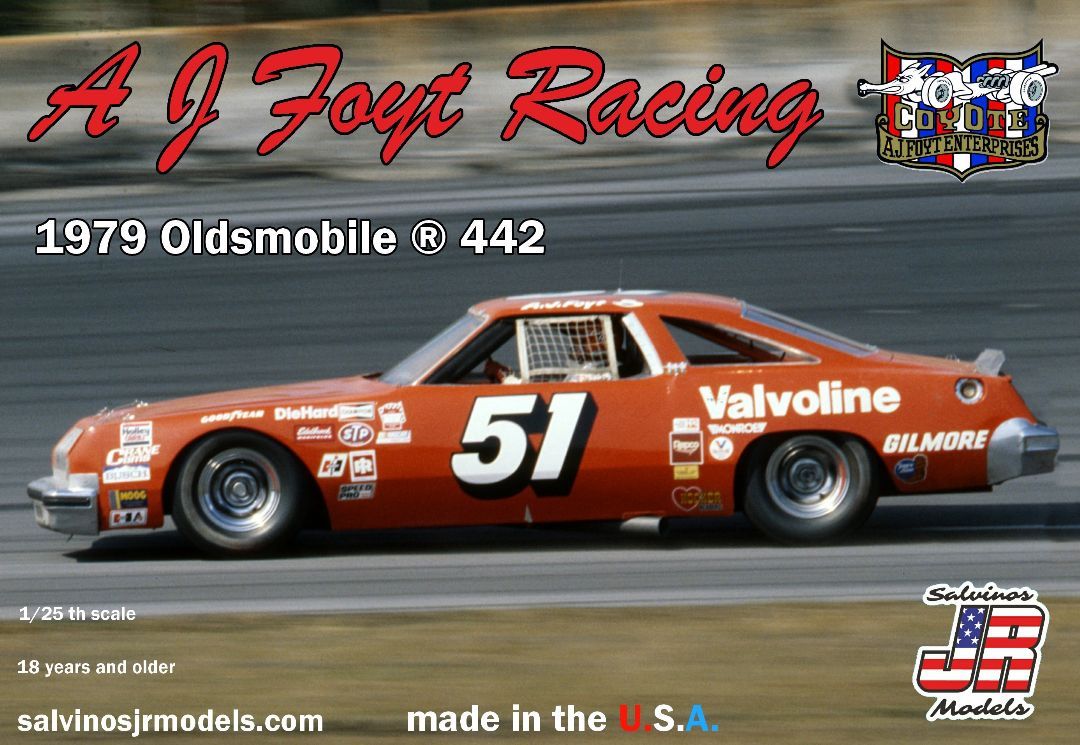 Salvinos JR Models 1/24 Scale AJ Foyt Racing 1979 Oldsmobile 442