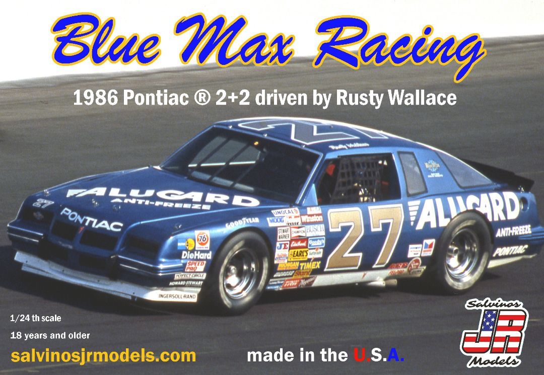 Salvinos JR Models 1/24 Scale Blue Max Racing 1986 2+2 Driven