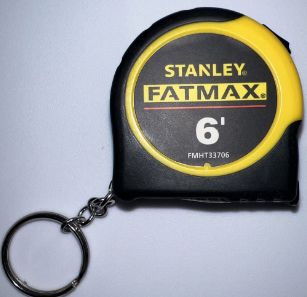 Stanley Fatmax Keychain Tape Rule 6\' - Click Image to Close