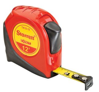 Starrett 1/2\" x 12\" Exact Tape Measure - Click Image to Close