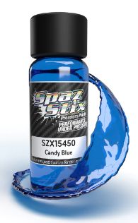 Spazstix Candy Blue Airbrush Ready Paint, 2oz Bottle