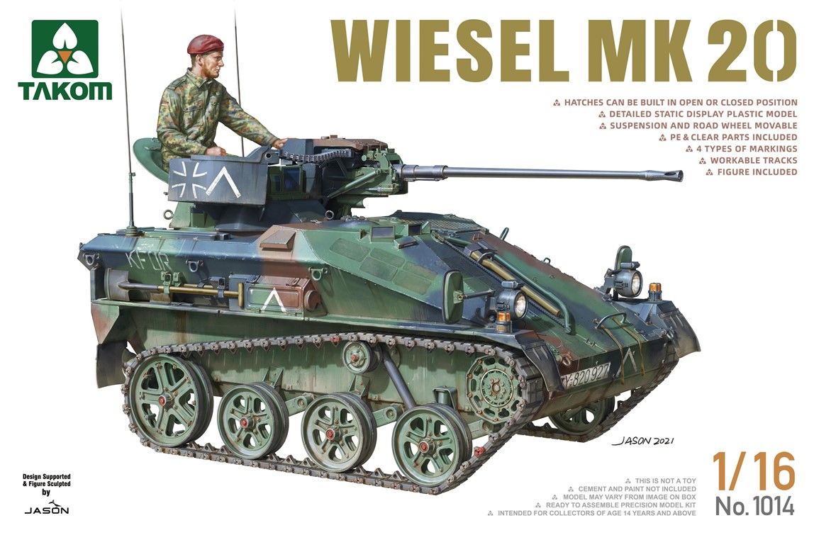 Takom 1/16 Scale Wiesel MK 20 Model Kit
