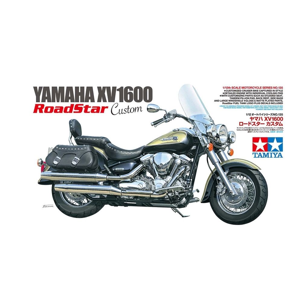 Tamiya 1/12 Scale Yamaha XV1600 Road Star Custom Model Kit