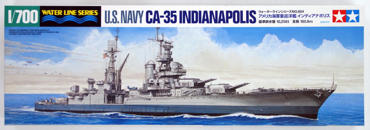 Tamiya 1/700 Scale USS Indionapolis Model Kit