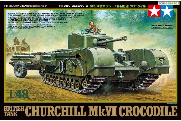 Tamiya 1/48 Scale Churchill MKVII Crocodile Model Kit