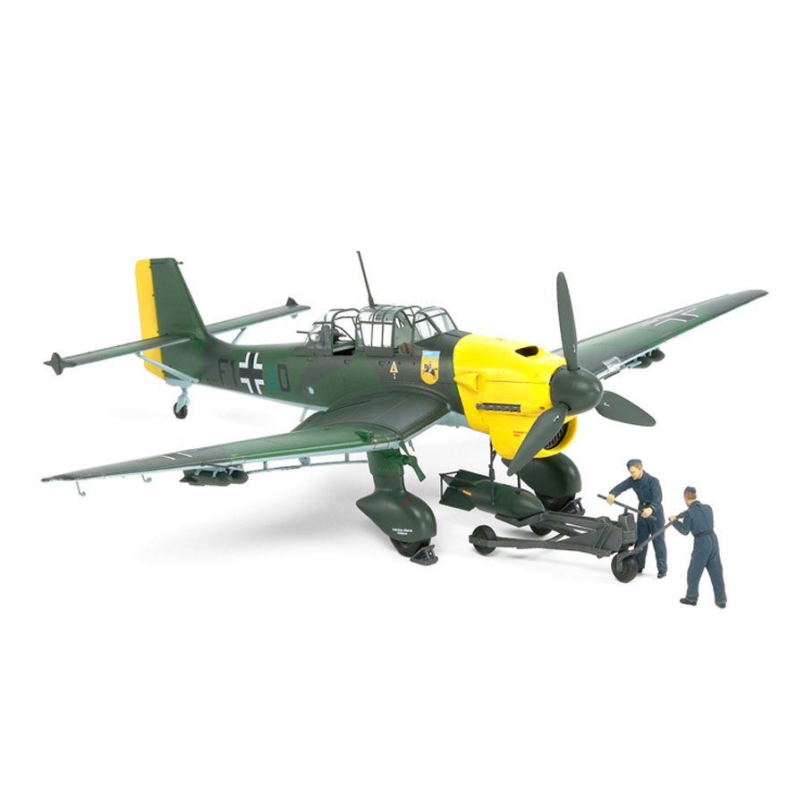 Tamiya 1/48 Scale Junkers Ju 87B-2 Stuka w/Bomb Loading Set