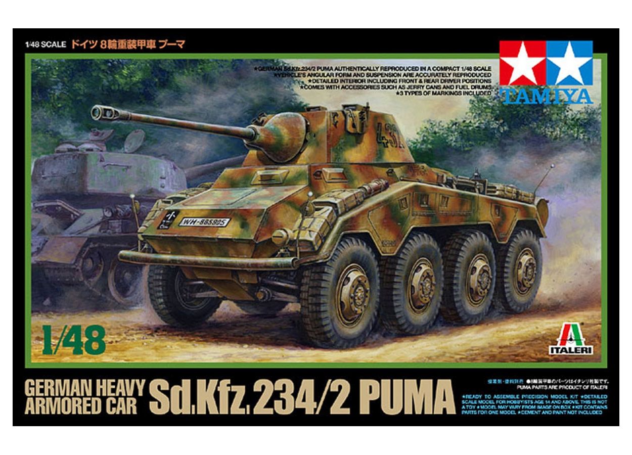 Tamya 1/48 Scale German Heavy Armored Car Sd.Kfz. 234/2 Puma