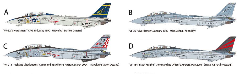 Tamiya 1/48 Scale F-14 (Late) Launch Model Kit