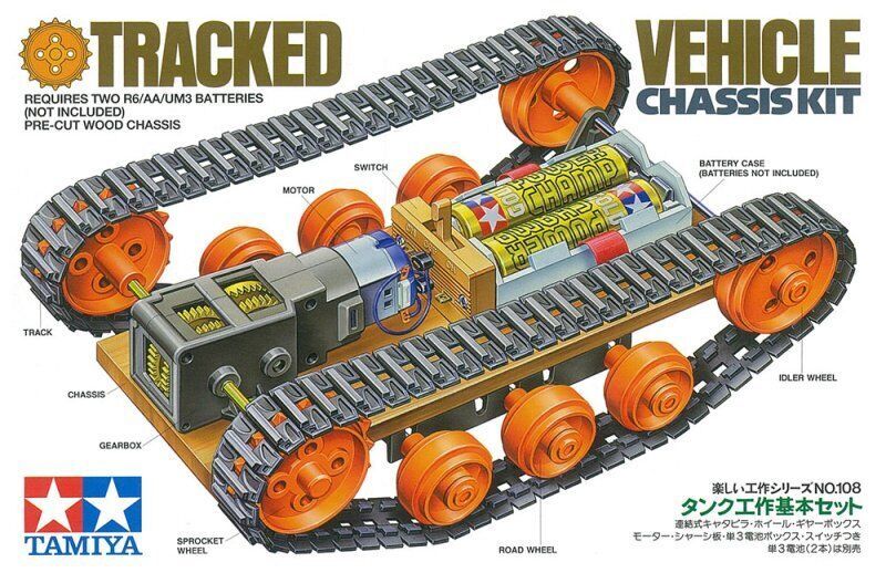 Tamiya Motorized Tracked Vehicle Chassis Model Kit