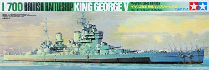 Tamiya 1/700 Scale King George V Battleship Model Kit