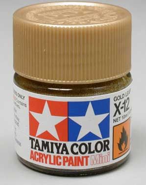 Tamiya X-12 Gold Leaf - 10ml - Click Image to Close