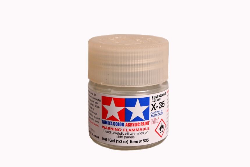 Tamiya X-35 Semi Gloss Clear - 10ml - Click Image to Close