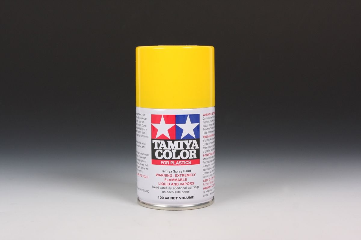 Tamiya TS-16 Yellow 100ml Spray Can - Click Image to Close