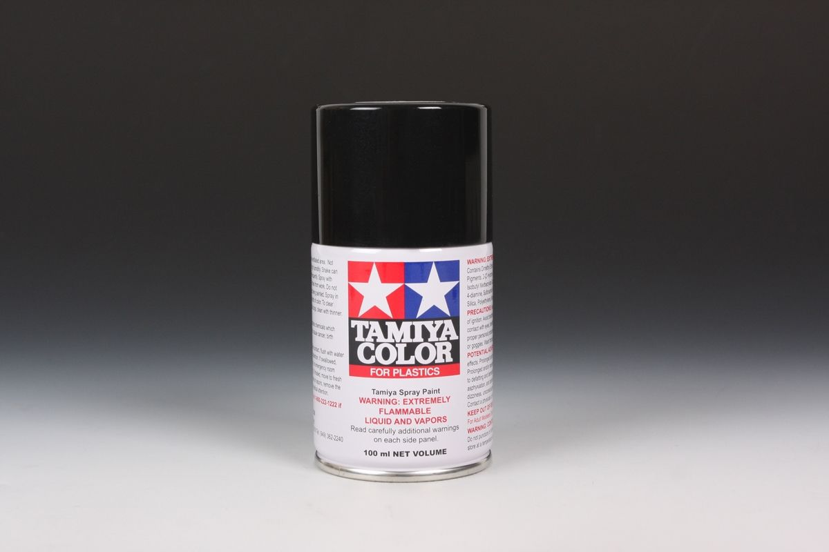 Tamiya TS-40 Metallic Black 100ml Spray Can - Click Image to Close