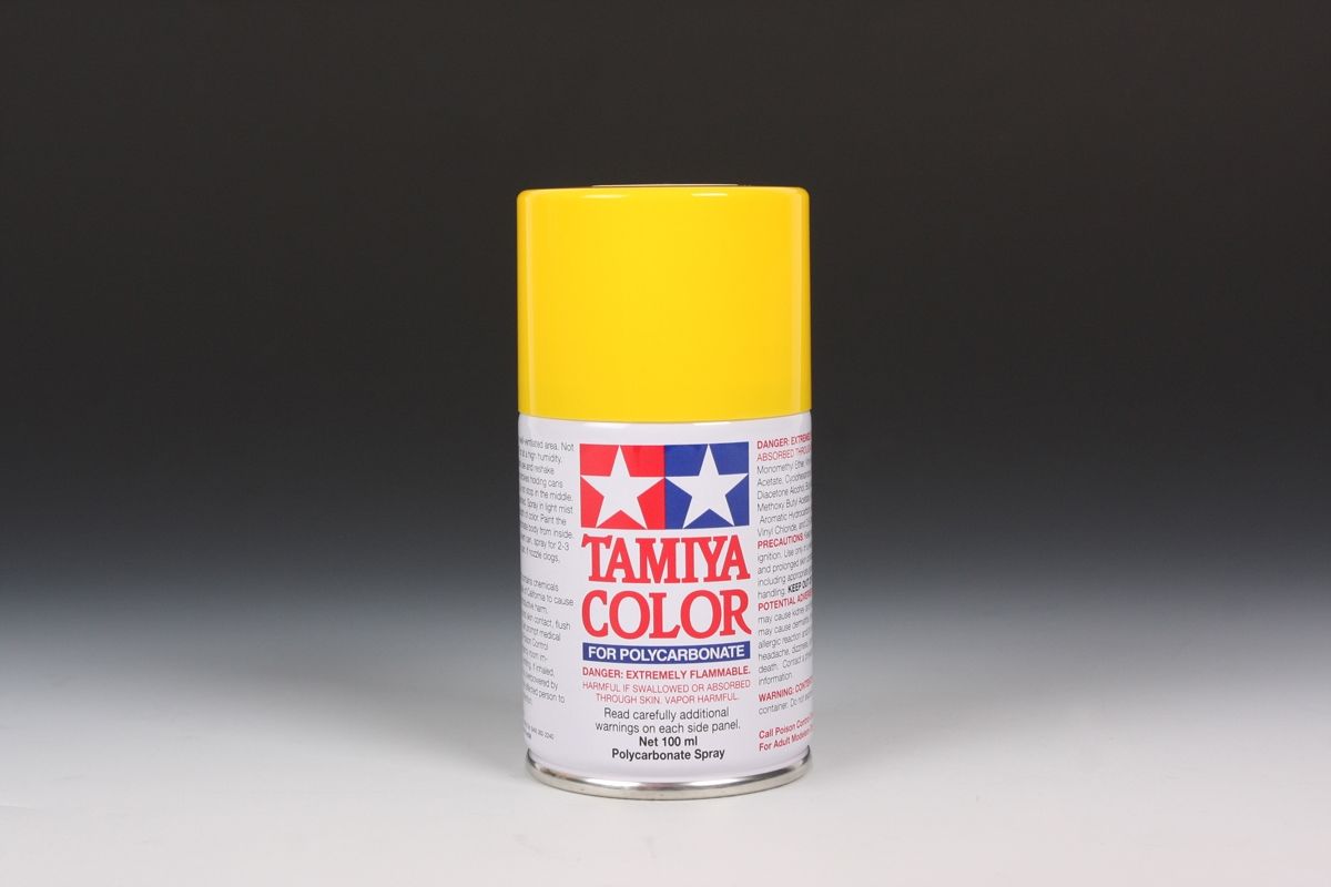 Tamiya PS-06 Yellow 100ml Spray Can - Click Image to Close