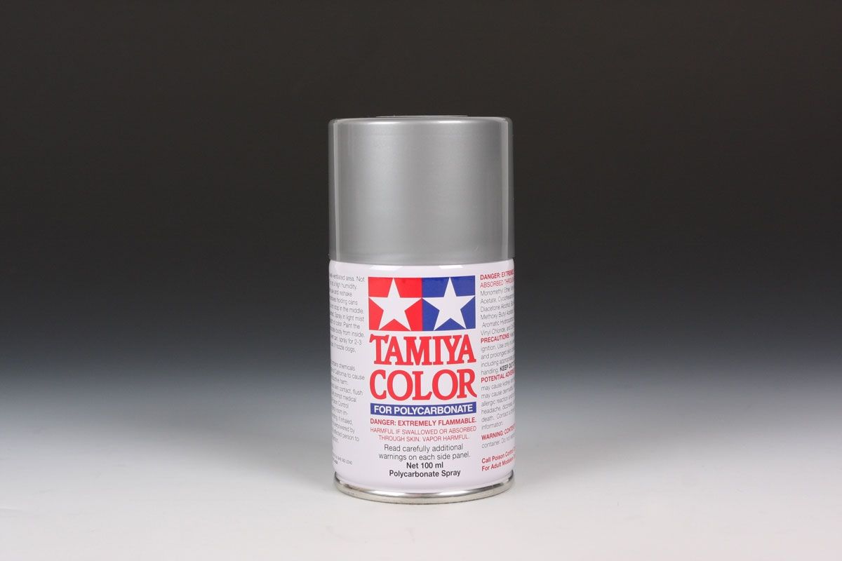 Tamiya PS-12 Silver 100ml Spray Can - Click Image to Close